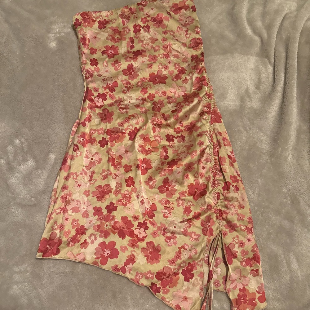 PacSun Floral Pink and Cream Dress